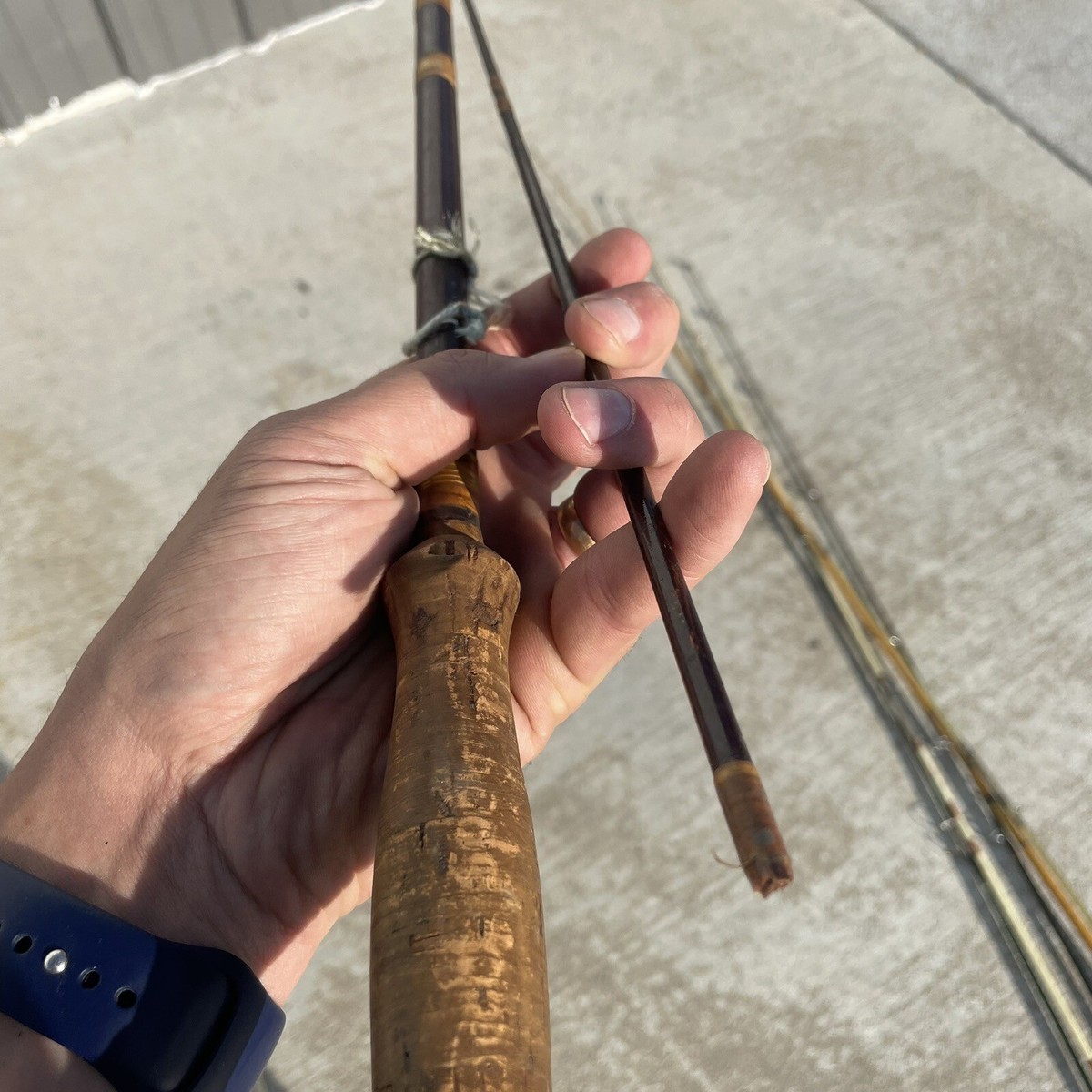 Vintage Fishing Rods Poles Parts Lot Set - Red Williams II & 86