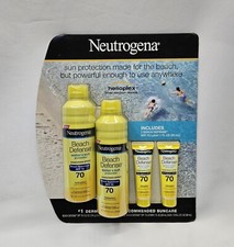 Neutrogena Beach Defense Sunscreen Spray Lotion 6.5oz  1 1oz SPF 70 Helioplex