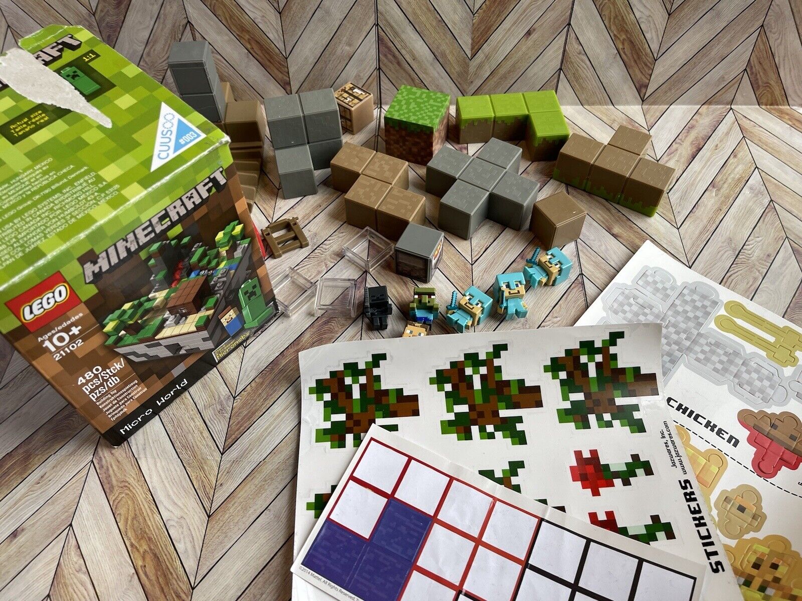 Minecraft Printable Papercraft Ore Blocks - SET 5 - Minecraft Birthday  Party Supplies