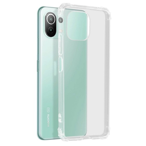 Back cover for Xiaomi Mi 11 Lite Flexible Case with Bumper Corners Transparent