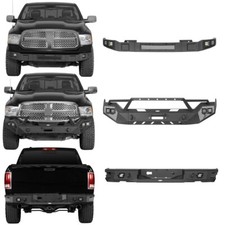 Hooke Road Steel Front Bumper Or Rear Bumper Wled Light For 2013-2018 Ram 1500