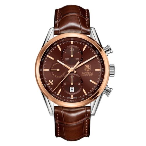 TAG Heuer Carrera FC6291 brown leather watch strap CAS WV WAS WAR CV CAS 20mm - Picture 21 of 24