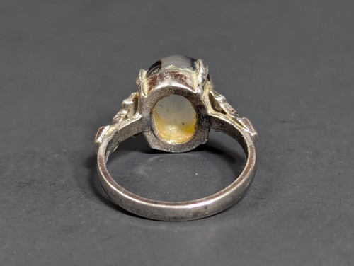 Vintage Clark and Coombs Sterling Silver Moss Agate Ring Size 3.25 - Picture 15 of 21