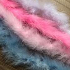 MARABOU STRING - FEATHER BOA- (SWANSDOWN) BEST QUALITY X 1M - CHOOSE YOUR COLOUR