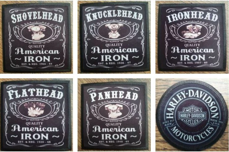 Biker Iron On Badge Patch / Sew On T Shirt Embroidered American Football Skull e