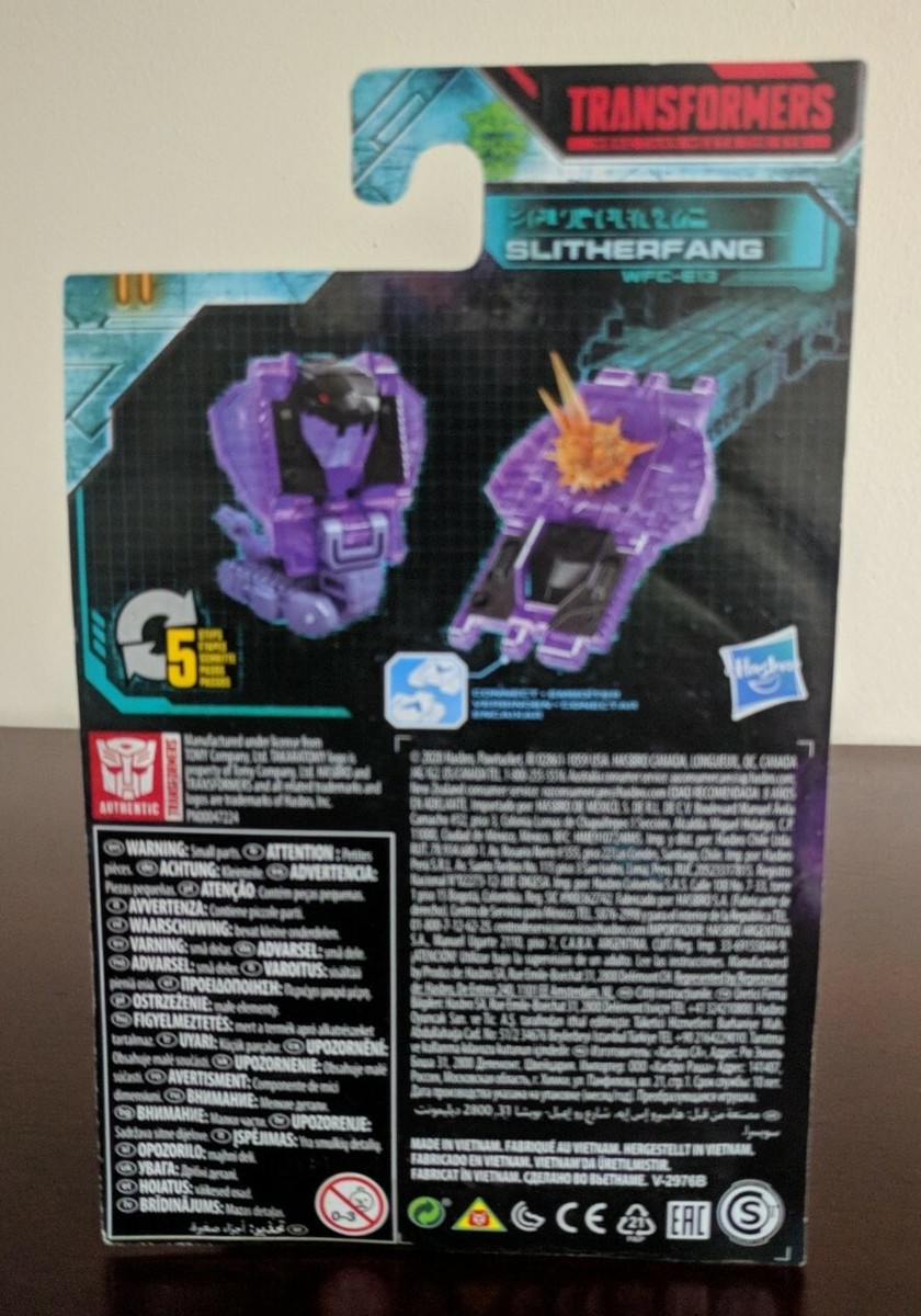 Hasbro Transformers Earthrise - Figura Slitherfang (Wfc-E13) - War For Cybertron - Giocattolo Per Bambini