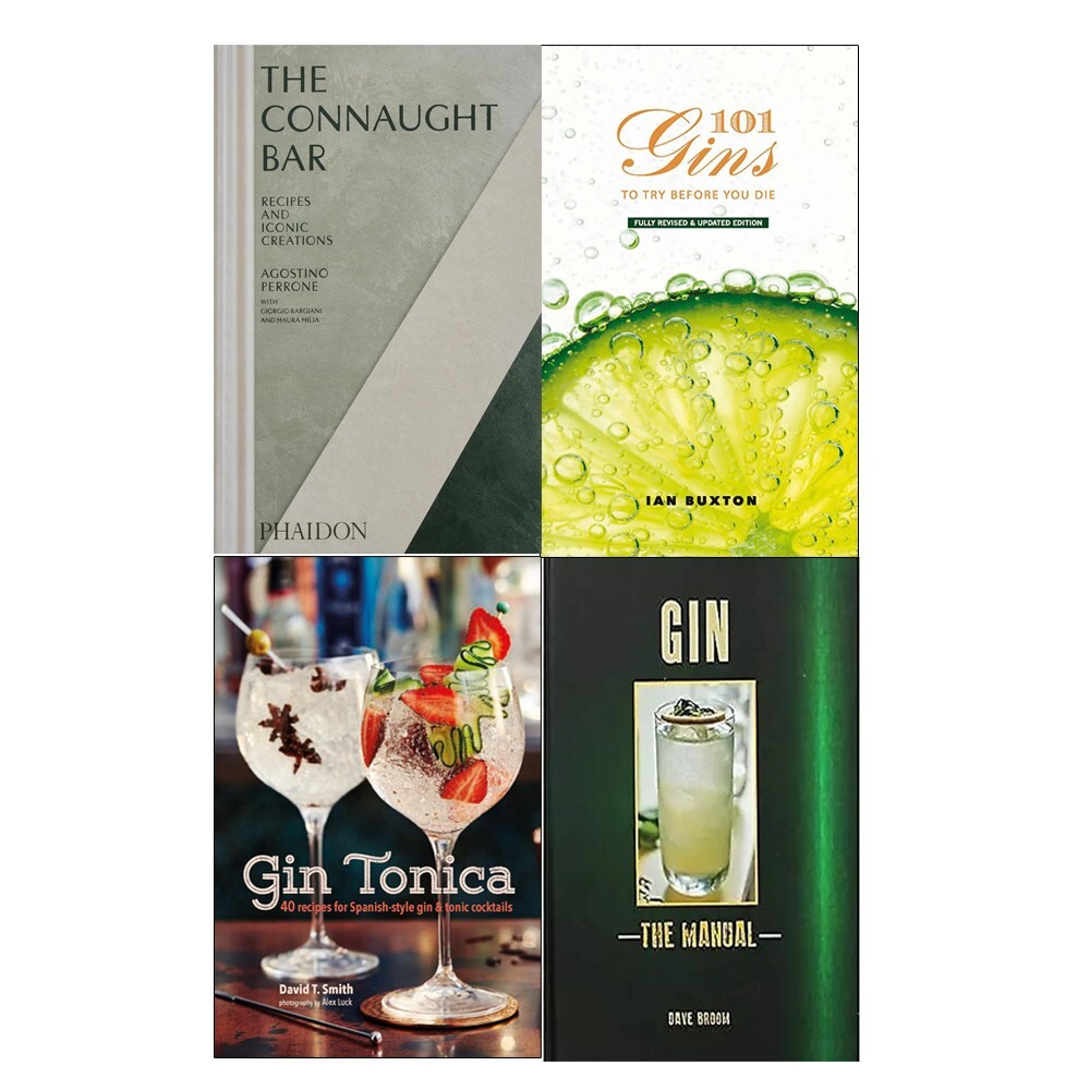 The Connaught Bar, Gin Tonica, Gin The Manual, 101 Gins 4 Books Collection Set