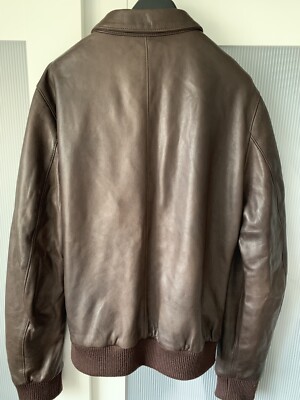 Dolce and Gabbana leather bomber Harrington jacket 100% real 