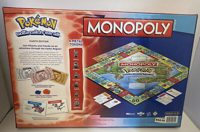 Pokemon Monopoly Kanto Edition Hasbro Board Game COMPLETE 2014 | eBay