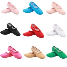 Ballettschuhe Spitzenschuhe Kinder Ballettschläppchen Stretch Leine Gymnastik