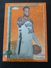 Giannis Antetokounmpo 2026 Chrome Update Orange Image Variation Refractor /25 #7