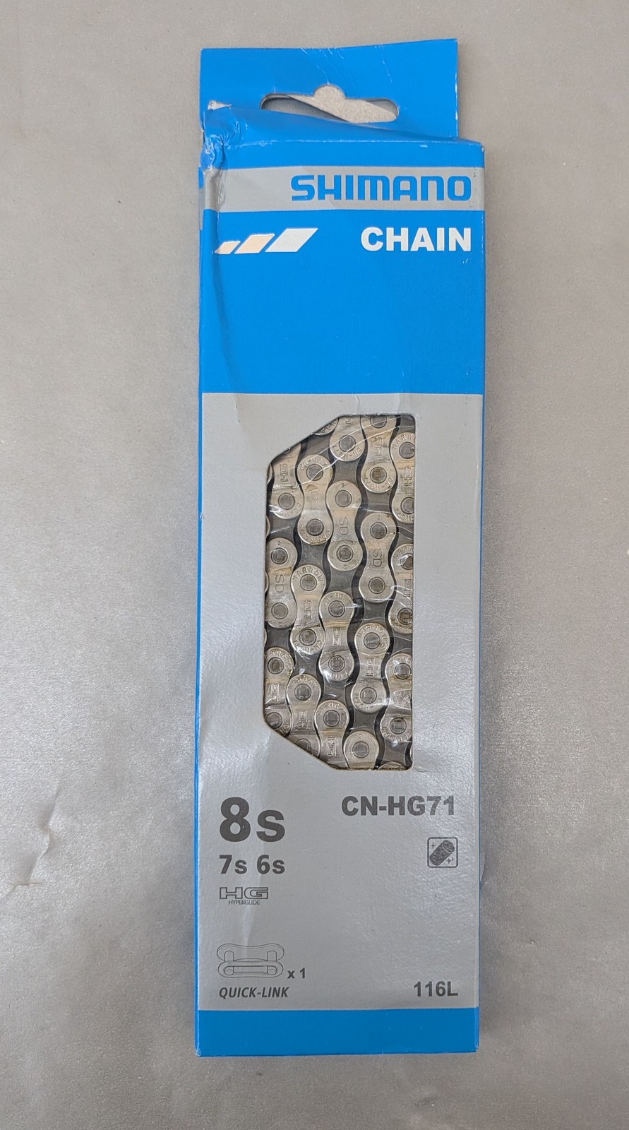 Shimano CN-HG71 Quick Link Bike Chain - 6,7,8 Speed 116 Link