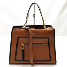 Fendi Hand Bag Brown Leather 4153525