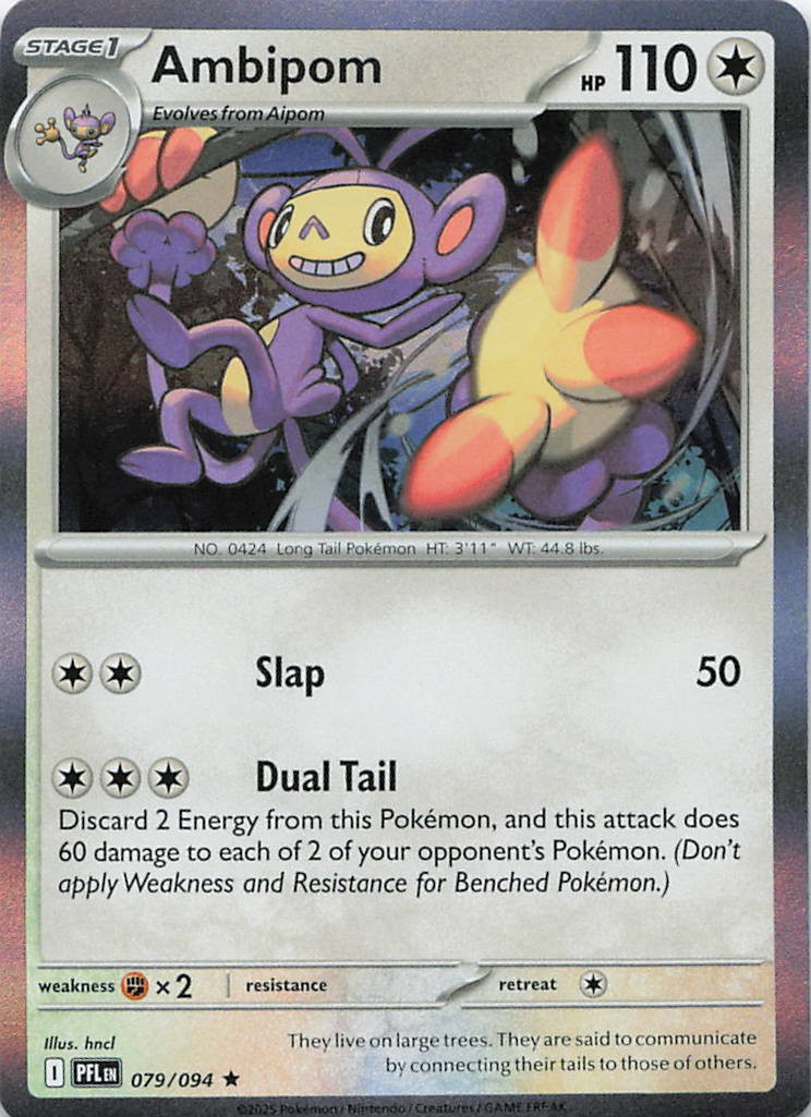 Ambipom Rare ME02: Phantasmal Flames 079/094 NM