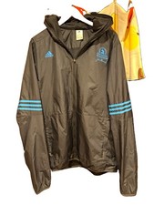 adidas 2019 Boston Marathon Windbreaker Hooded Full-Zip Jacket Men’s L Gray/Blue