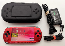 Sony PlayStation Portable PSP 3000 Red JPN Handheld Console - Tested W/ Video!