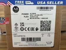 22A-D4P0N104 2022 SER A New Allen Bradley PowerFlex 4 1.5 kW 2 HP AC Drive
