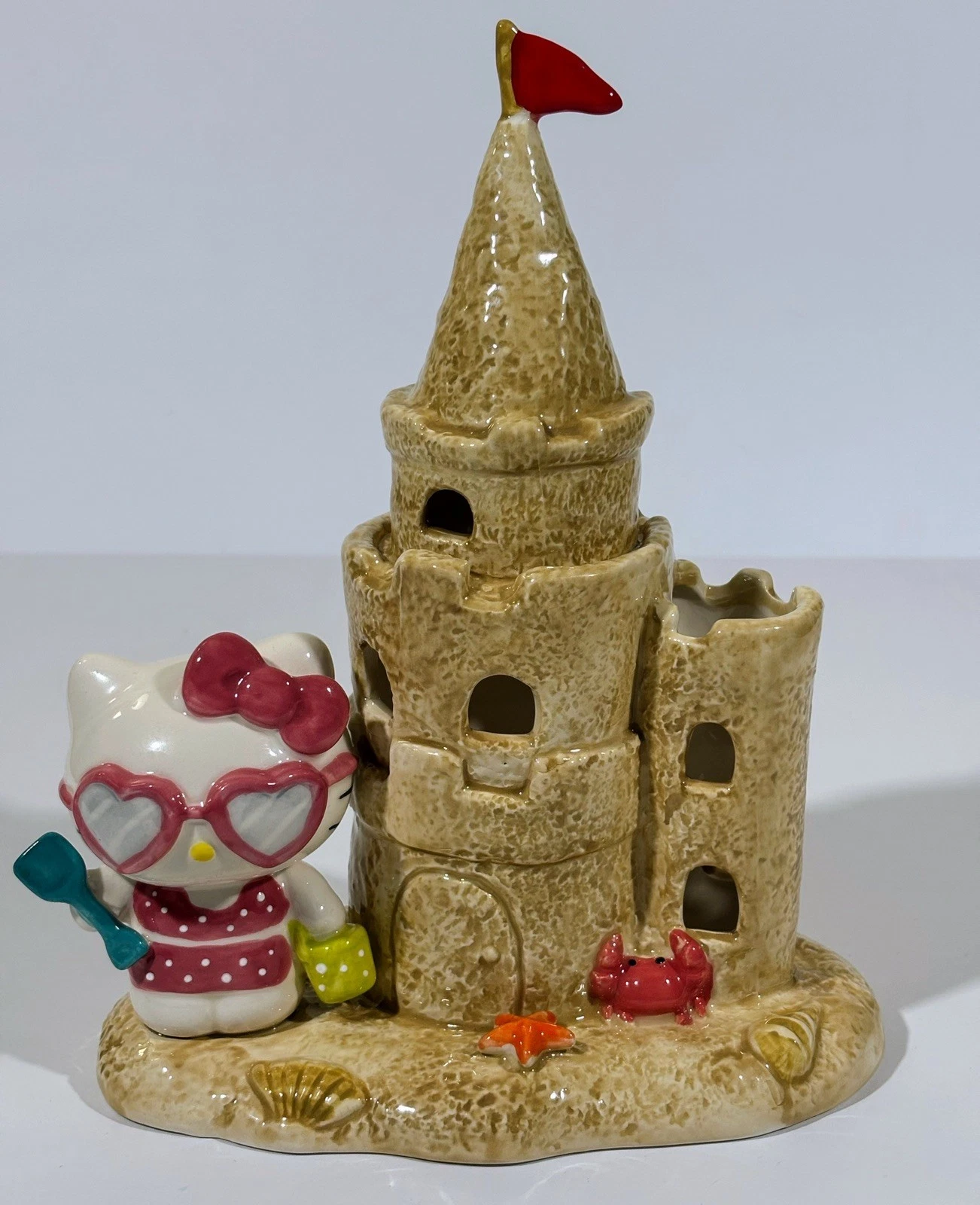 Blue Sky Clayworks Hello Kitty Sand Castle Candle Holder