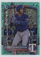 2025 Bowman Chrome Prospects Aqua Shimmer Refractor /125 Paulino Santana #BCP-72