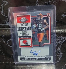 Panini 2023 Contenders Optic Cedric Tillman Browns RC Auto #104 RPS