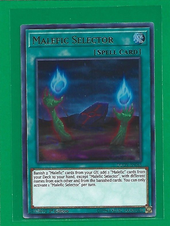 Malefic Selector DUOV-EN045 Duel Overload 1st Edition