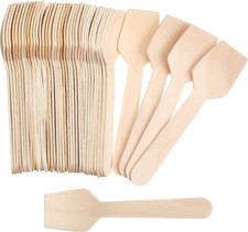 Compostable Ice Cream Tasting Spoon. 3.5 Inches Mini Tasting Spoons. Square End 