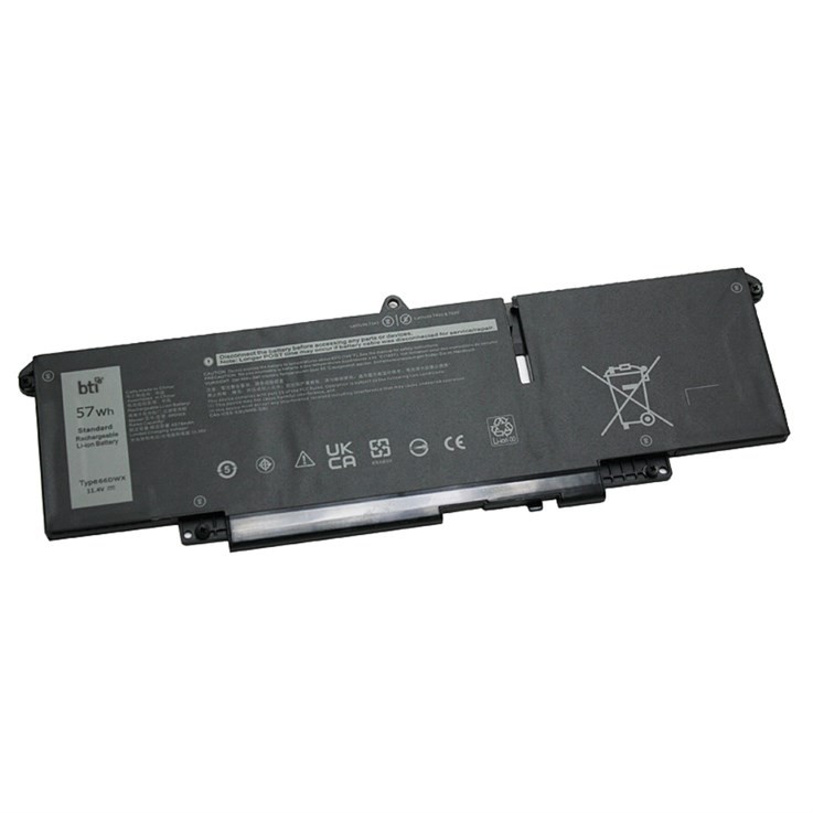 BTI JNYT4 compatible 57Wh 3-cell battery for DELL Latitude 7340 7440 7640