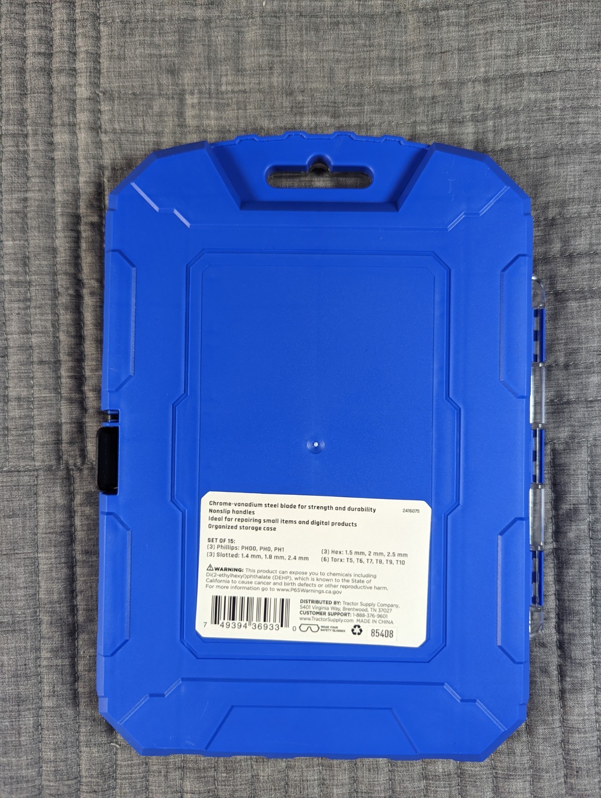 JOBSMART 15-Piece Precision Screwdriver Set - Chrome Vanadium Steel - New