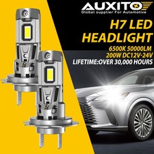 Canbus H7 Led Headlight Super Bright Bulbs Kit White 50000lm Highlow Beam 6500k