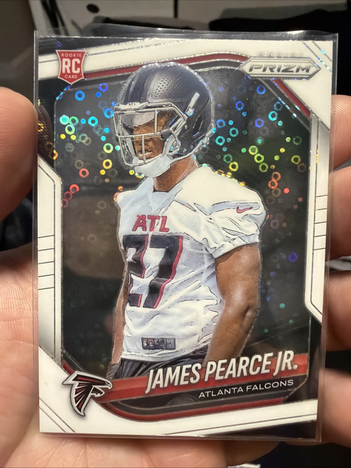 2025 Panini Prizm - Rookies James Pearce Jr. #364 White Disco Prizm (RC)