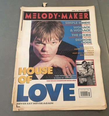 Melody Maker Magazine April 15 1989 House Of Love Cover Simple Minds Pixies
