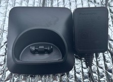 Panasonic PNLC1040 YA w/ AC PNLV233 Cordless Phone Charger Dock Black