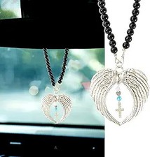 Angel Cross Car Charm Rear View Mirror Hanging Ornament M Color Cross Wings
