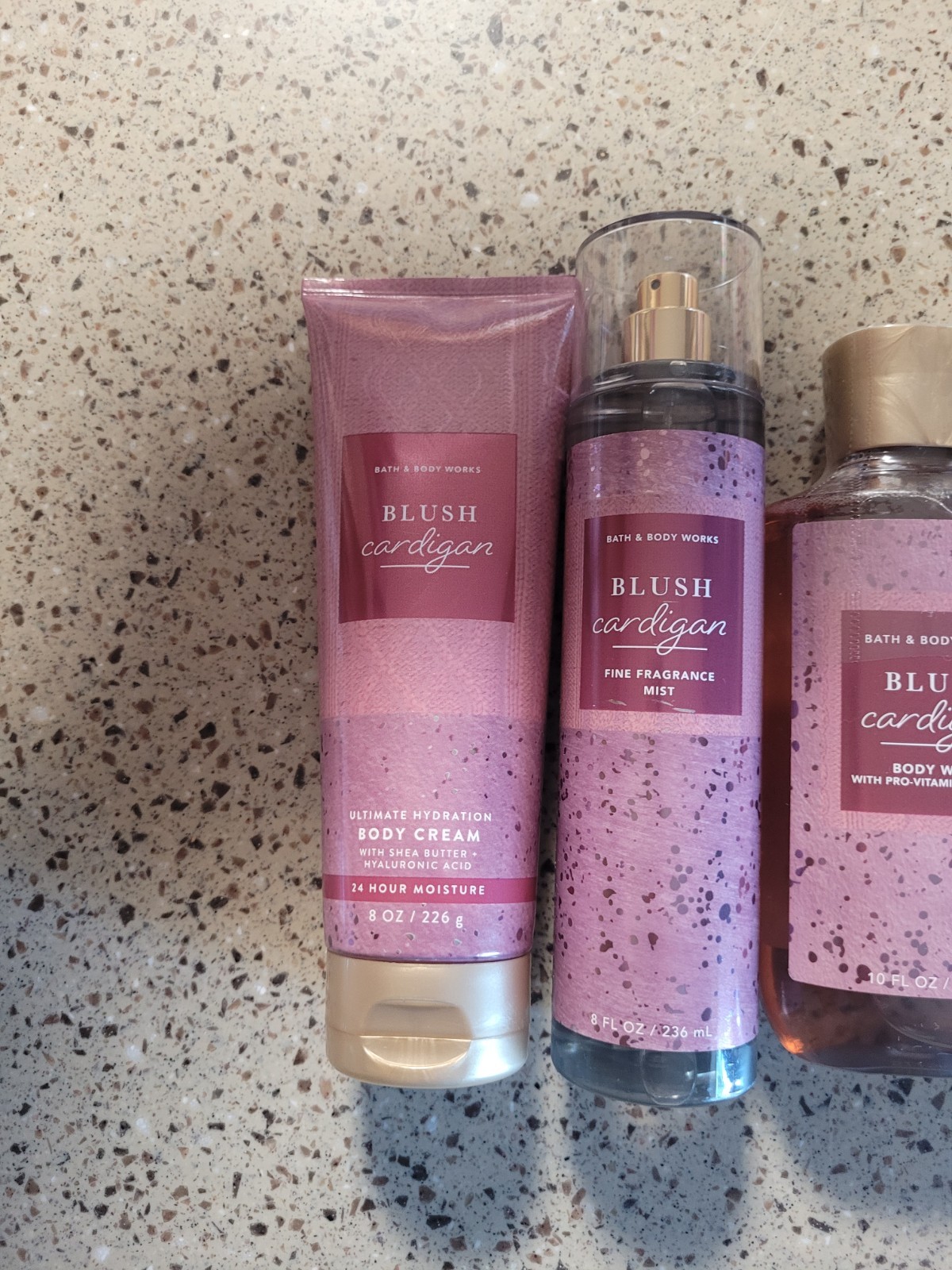 Bath & Body Works Blush Cardigan Body Cream, Fragrance Mist, Body Wash & Lotion 