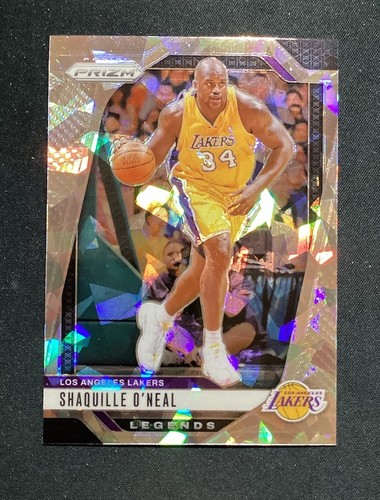 2024-25 Panini Prizm Shaquille O’Neal Silver Cracked Ice Prizm #290 Lakers