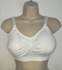White Padded Non Wired Nursing Breastfeeding Bralette Size Small