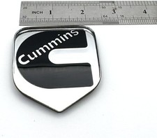 Emblem 3d Badge For 2nd Gen 94-02 Front Grille Head Cummin Black Chrome