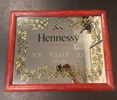 Vintage Hennessy VSOP Fine Champagne Cognac 26 x21  Decorative Mirror - RARE!
