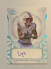 Lawrence Arnold 2024 Trinity 3/49, Autograph University of Kansas