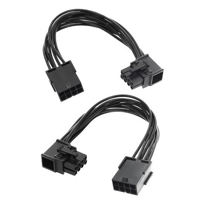 Graphics Card 8Pin Power Cable 8Pin Female to 8Pin Male 90 degree Elbow