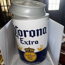 Vintage Corona Extra Cooler Large Kraft Beer Can Kooler Clean Few minor marks