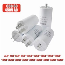 CBB60 Run Capacitor 450V AC Motor Pump Air Compressor 4uF-60uF MESSAGE SIZE