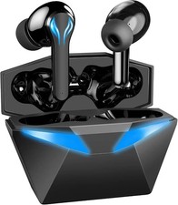 Wireless Gaming Earbuds Bluetooth 5.1 w/ Mic, Deep Bass  30H Battery Life
