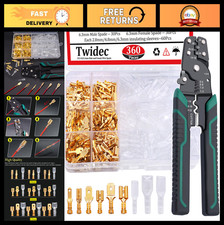 360Pcs Quick Splice Wire Spade Connectors Kit - Male  Female Crimp Terminals, I