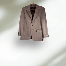 Savile Row 42R Black  Cream Herringbone Tweed Blazer Blazer Jacket ED62602503
