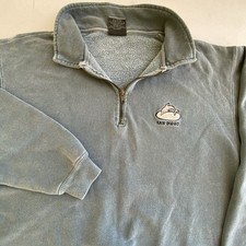 Lakeshirts San Diego Dolphin Quarter Zip Pullover USA Made Loop Knit M