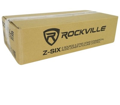 Rockville Z-SIX 2 Source 6 Zone Home/Commercial Audio Zoner w/ Volume Control
