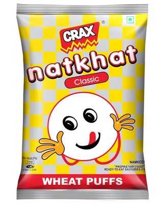 Natkhat Corn Puffs Classic Snacks Light & Tasty 12 Pcs. (Free Ship)
