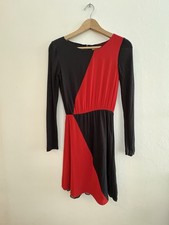 Alice & Olivia Silk Dress Red And Black Size XS