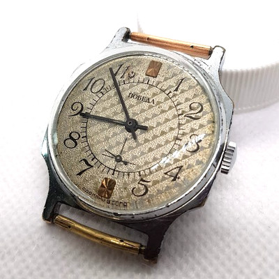 VINTAGE SOVIET RUSSIA USSR WRIST MENS WATCH POBEDA ZIM MECHANICS WORKING RARE